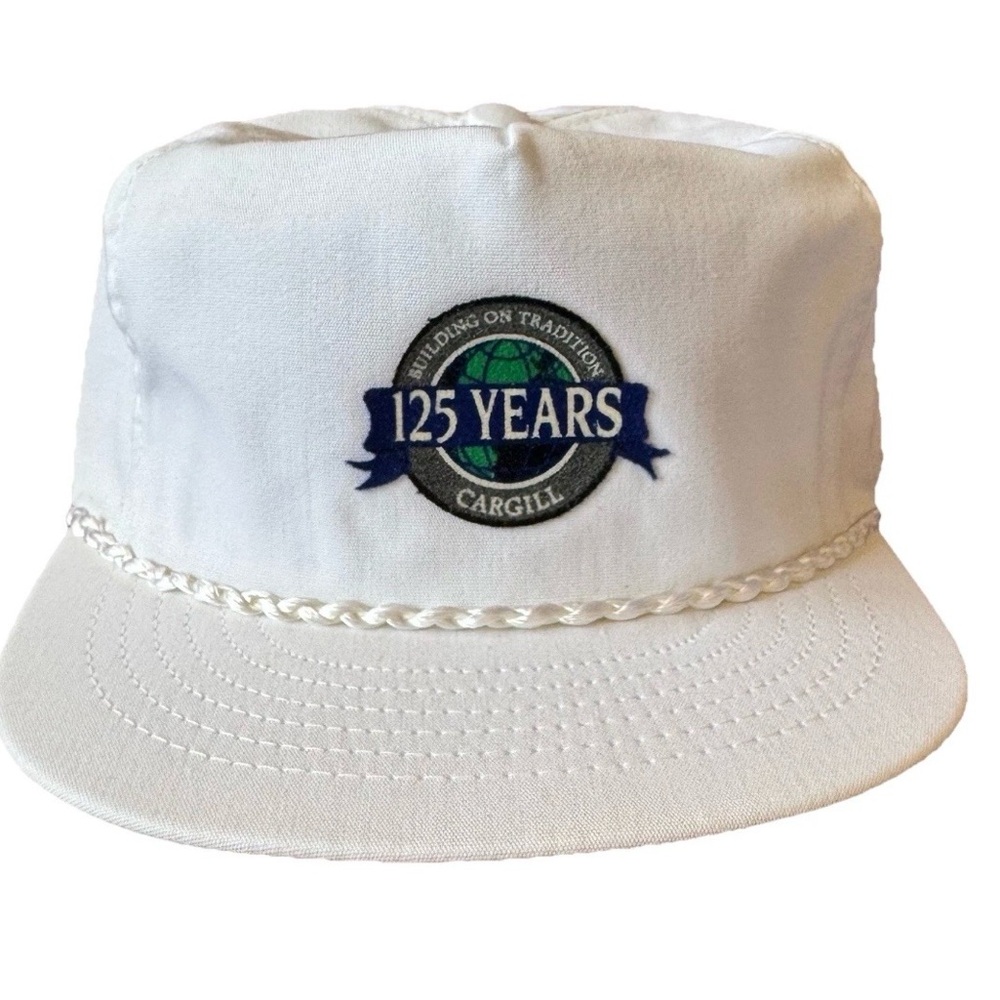 Vintage Cargill 25 Year SnapBack Rope Hat Trucker Cap